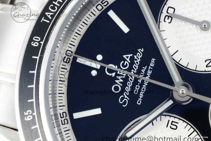 0403 Speedmaster Racing Master SS HKF Best Edition Black White Dial on SS Bracelet A Upgraded 7807